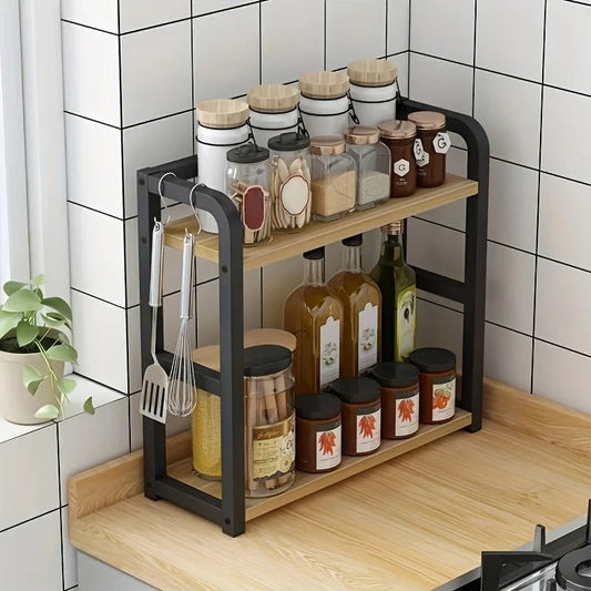 2 - Tier Countertop Organizer Shelf - THE NORD COLLECTIVE - 2 - Tier Countertop Organizer Shelf